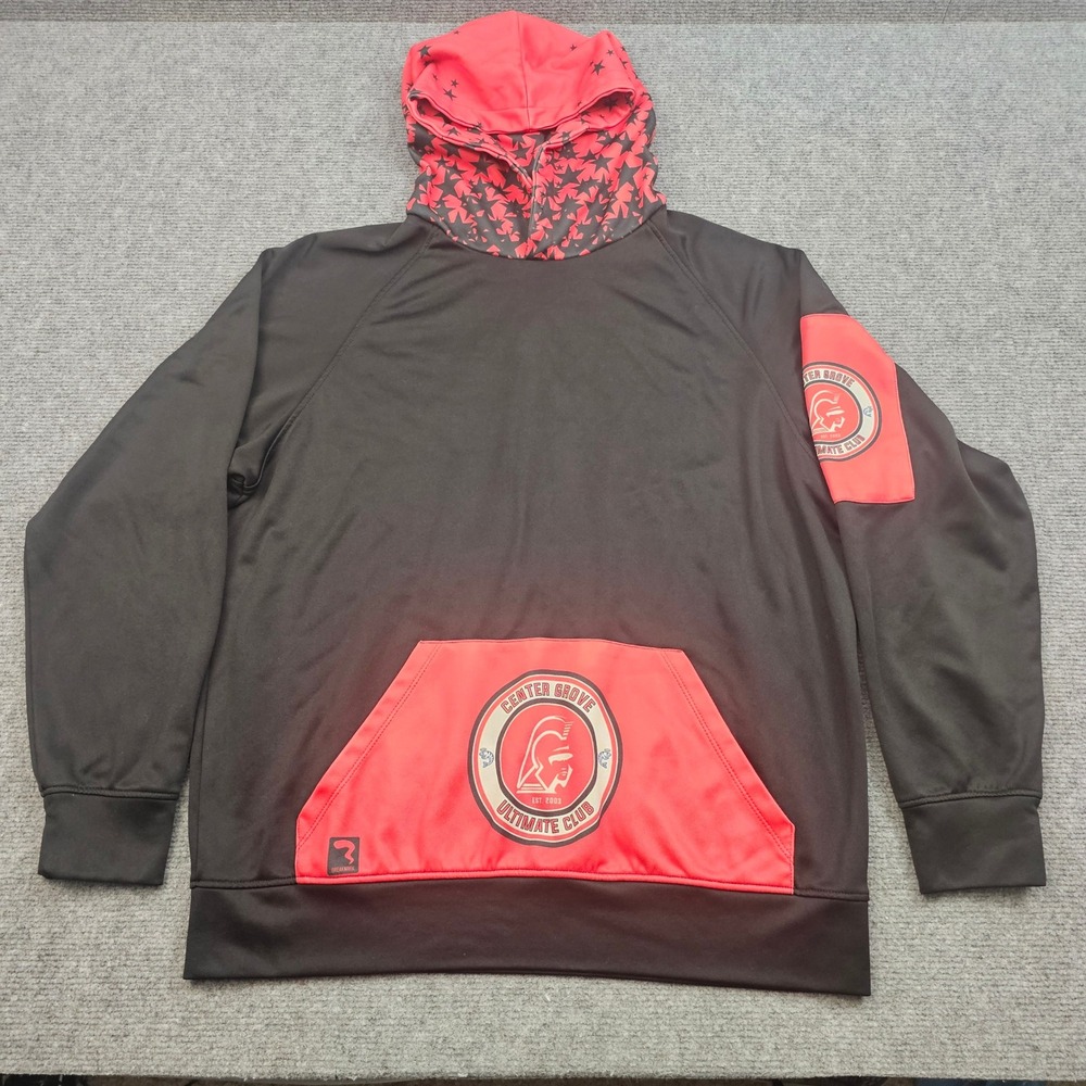Breakmark Hoodie Adult Large Black Red Center Grove Ultimate Club Graphic Star